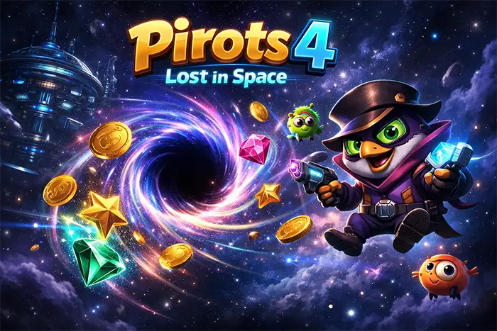 Pirots 4 Lost in Space βασικά στοιχεία με CollectR 6x6, RTP 94 και πέντε νέα features