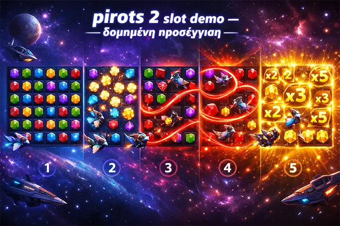 Pirots 2 demo session με πλάνο πρώτων γύρων για Popcorn Redrop και Super Bonus