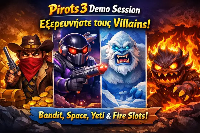 Δομημένο session στο Pirots 3 demo για παρατήρηση Bandit Duel Train Heist και Coin Game